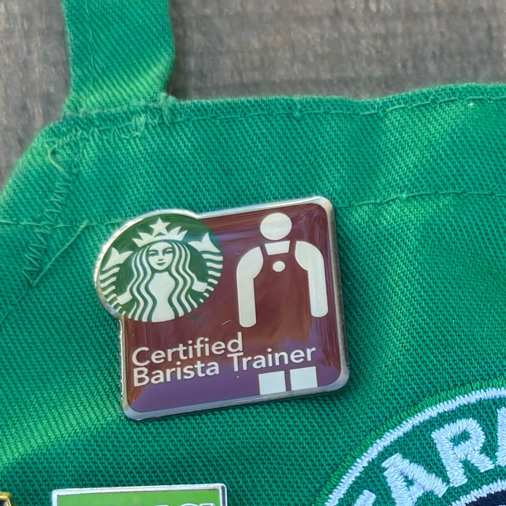Starbucks certified barista trainer pin